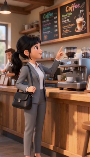 Ordering at a café